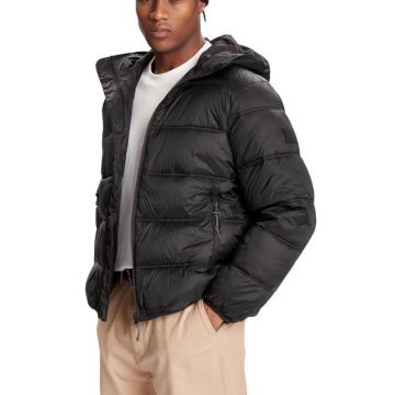 Geaca Tommy Hilfiger TJM HOODED LOGO PUFFER EXT Geaca Tommy Hilfiger TJM HOODED LOGO PUFFER EXT