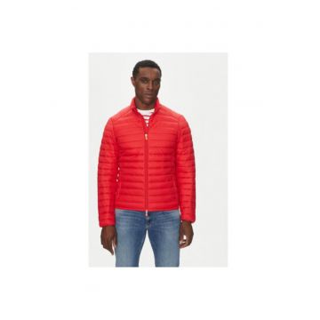 Jacheta barbati  D32430M-GIGA20 - Nylon - Rosu