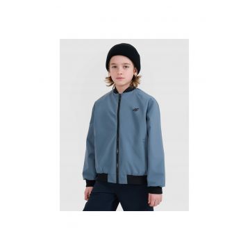 Jacheta bomber baieti  albastra - sintetic - fara gluga