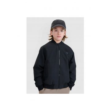Jacheta bomber baieti -  sintetic - fara gluga - sezon primavara-vara - negru