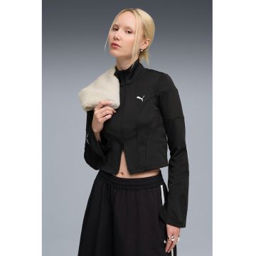 Jacheta crop slim-fit