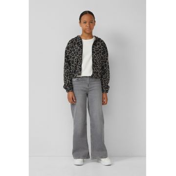 Jacheta cu animal print si fermoar Jacheta cu animal print si fermoar