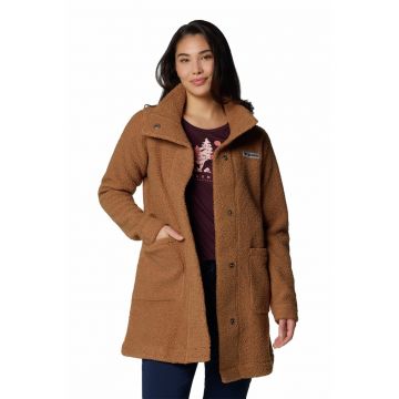 Jacheta cu blana shearling sintetica si buzunare aplicate Panorama Jacheta cu blana shearling sintetica si buzunare aplicate Panorama