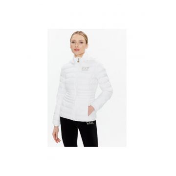 Jacheta dama Ea7 Emporio Armani - 8NTB23 TNF8Z - Poliester - Alb