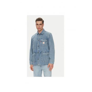 Jacheta de blugi barbati  A0744-0003 - Bumbac - Albastru