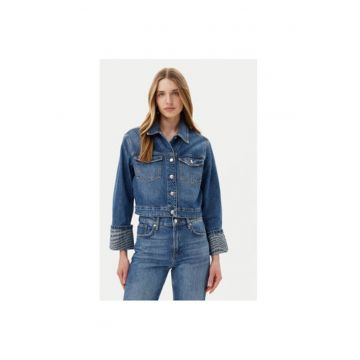 Jacheta de blugi dama  10019647 30046665 - Bumbac - Albastru