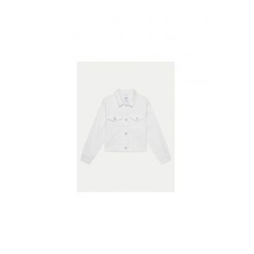 Jacheta de blugi fete  6406 - Bumbac - Ecru