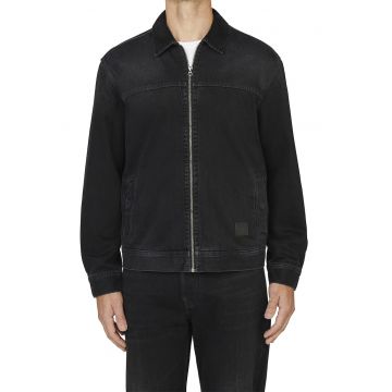Jacheta de denim cu fermoar