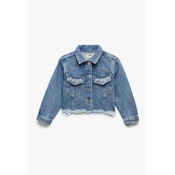 Jacheta de denim cu tinte