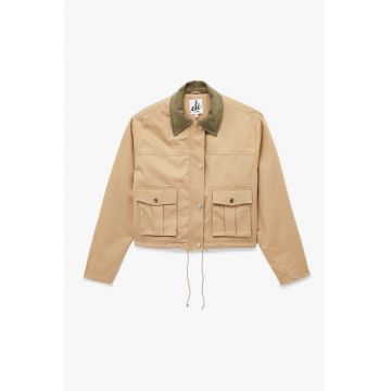 Jacheta regular-fit cu guler clasic