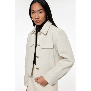Jacheta regular fit cu nasturi