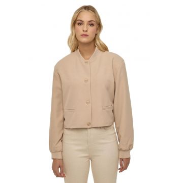 Jacheta scurta -  Textil - Bej