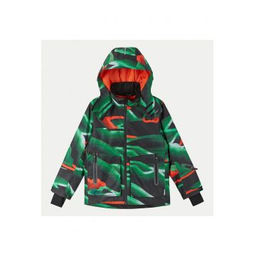 Geaca copii -  5100075C - negru/verde - poliester -