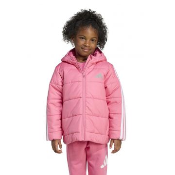 Geaca cu gluga si aspect matlasat