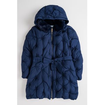 Geaca cu vatelina si cordon in talie