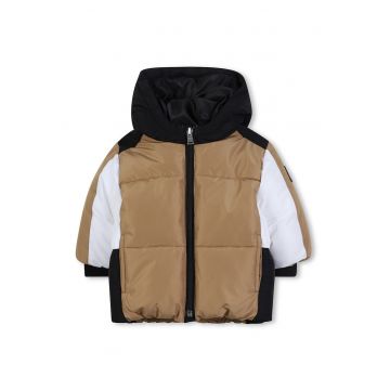 Geaca cu vatelina si model colorblock