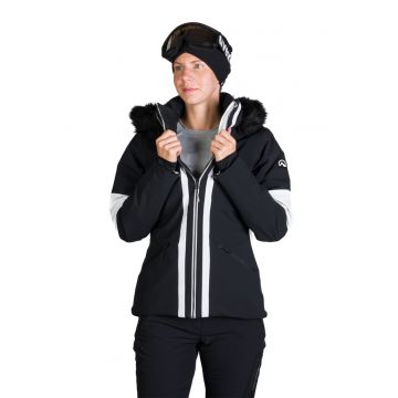 Geaca impermeabila cu blana sintetica pentru schi