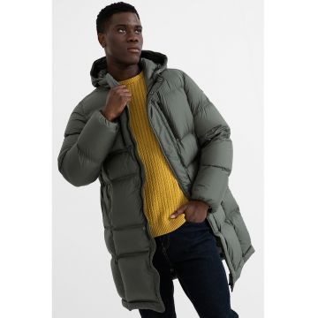 Geaca lunga cu vatelina