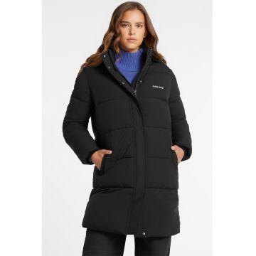 Geaca matlasata bufanta cu vatelina si gluga