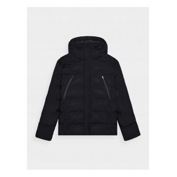 Geaca Puf Barbati  NeoDry Negru - Matlasare Orizontala - Croi Regular - Imperm. 10k/Resp. 8k