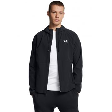 Jacheta cu fermoar - din material rezistent la vant - pentru antrenament