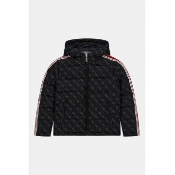 Jacheta cu gluga si model monograma