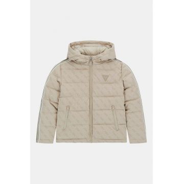 Jacheta cu gluga si model monograma