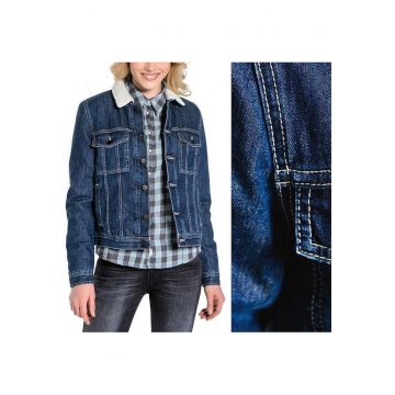 Jacheta Din Denim -  Sherpa Rider - Croiala Regulara - Inchidere: Nasturi - Compozitie Material: 100% Bumbac - Numar De Buzunare: 4 - M - Albastru - 1 Bucata Jacheta Din Denim -  Sherpa Rider - Croiala Regulara - Inchidere: Nasturi - Compozitie Material: 100% Bumbac - Numar De Buzunare: 4 - M - Albastru - 1 Bucata