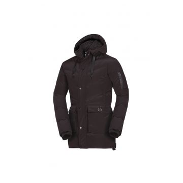 Jacheta izolata casual barbateasca cu gluga 3D fixa Domenico