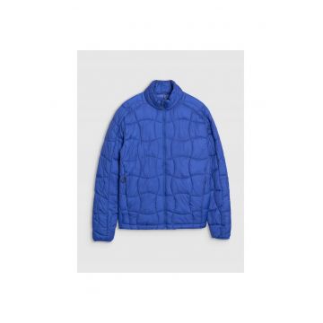 Jacheta trekking barbati  poliester - albastru - respirabila