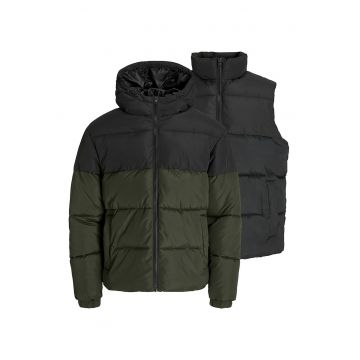 Set de vesta si geaca cu vatelina - 2 piese