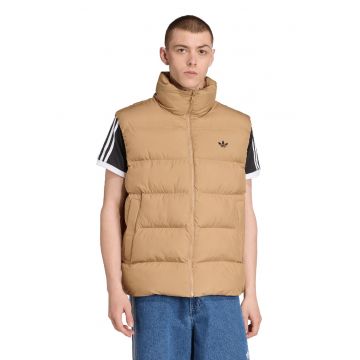 Vesta cu fermoar si guler inalt