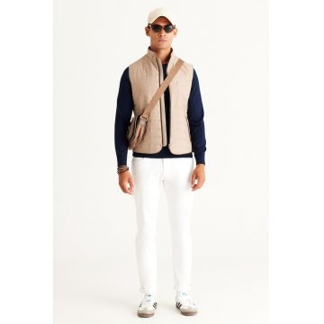 Vesta cu vatelina si guler mediu