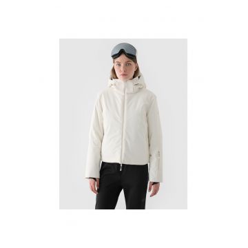 ##### CONTEXT #### Jacheta Ski Tehnologica Femei  Imperm. Dermizax 20000 - Umpl. Eco Primaloft - Ventilatie - Gluga Detasabila - Alb Ecru - Marimi XXS-XXL
