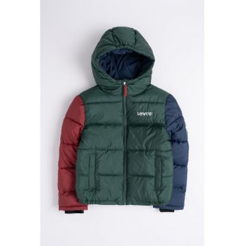 Geaca colorblock cu gluga Core