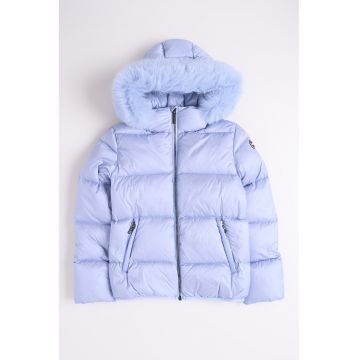 Geaca cu puf si garnitura detasabila de blana sintetica