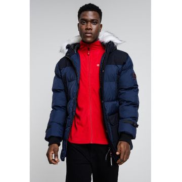 Geaca impermeabila cu garnituri de blana sintetica Dalibor