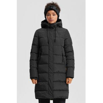 Geaca lunga cu gluga