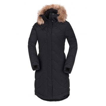 Geaca lunga cu guler si gluga Raelynn