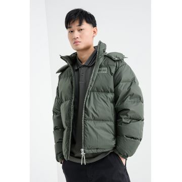 Geaca regular fit cu logo