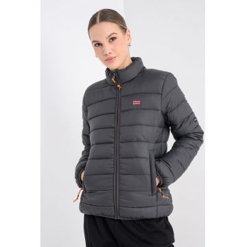 Geaca rezistenta la vant cu vatelina si buzunare laterale Atikolor