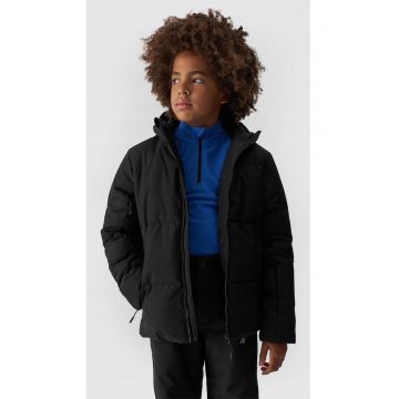 Geaca Tehnica Ski Neagra Baieti NeoDry 5000 - Marime 128 - Impermeabila si Respirabila pentru Iarna Friguroasa