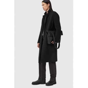 Haina din amestec de lana cu nasturi