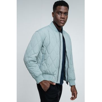 Jacheta bomber cu fermoar si aspect matlasat Osnape