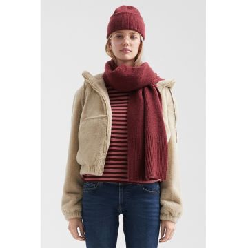 Jacheta crop din material teddy cu gluga