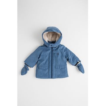 Jacheta cu fermoar si gluga