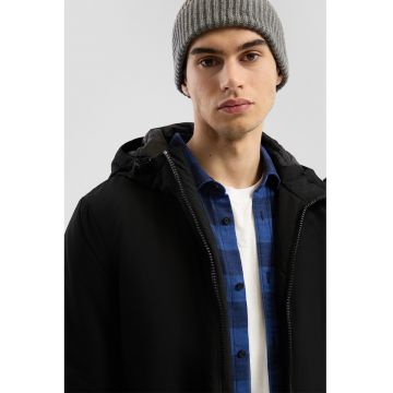 Jacheta cu fermoar si gluga