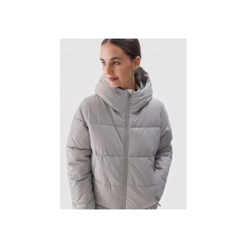 Jacheta de schi pentru femei  gri - membrana NeoDry 5000/3000 - gluga ajustabila - izolatie din poliester -