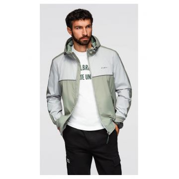 Jacheta impermeabila windbreaker cu gluga  OM-JANP-0228