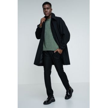 Jacheta lunga din amestec de lana